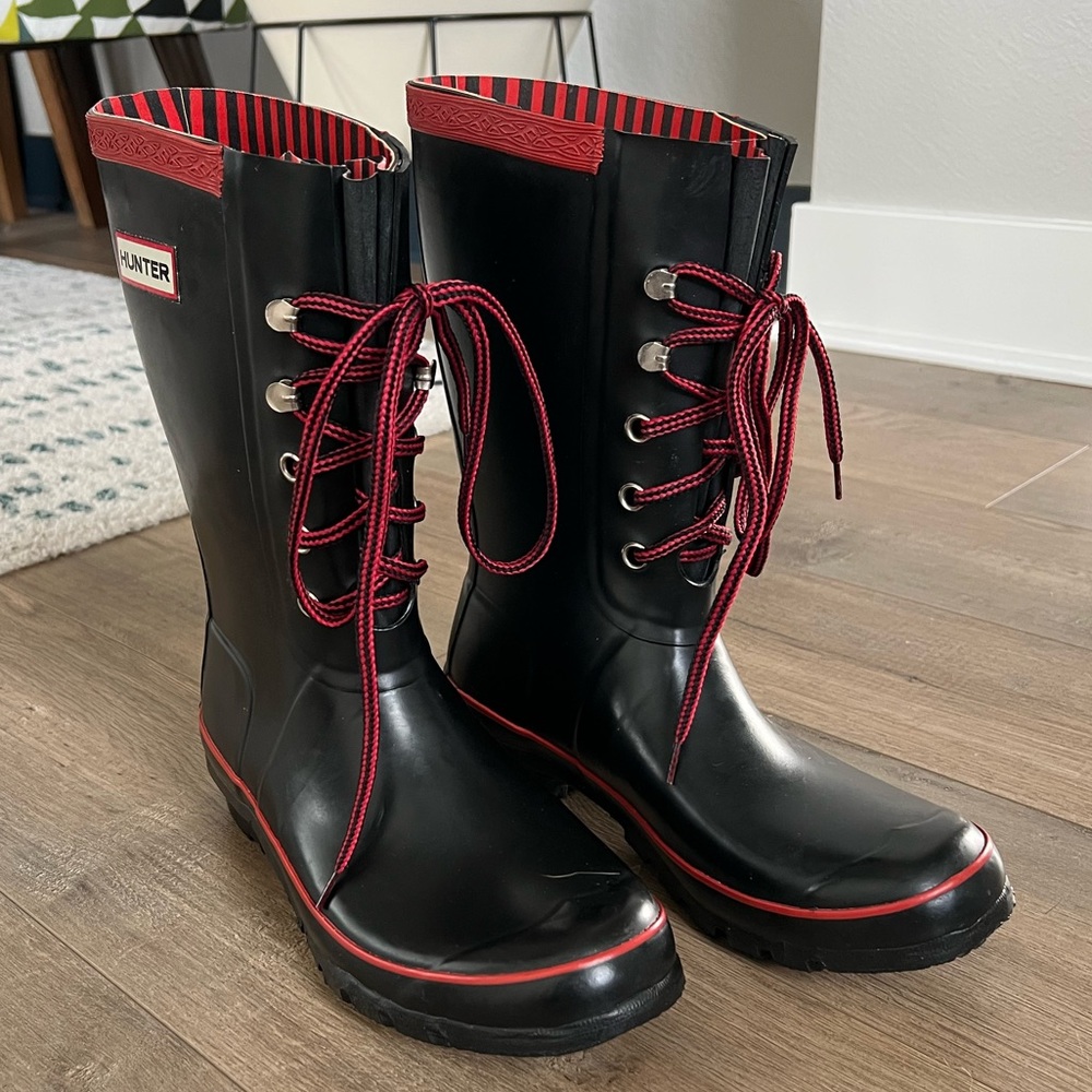 Hunter Festival Lace Up Boots